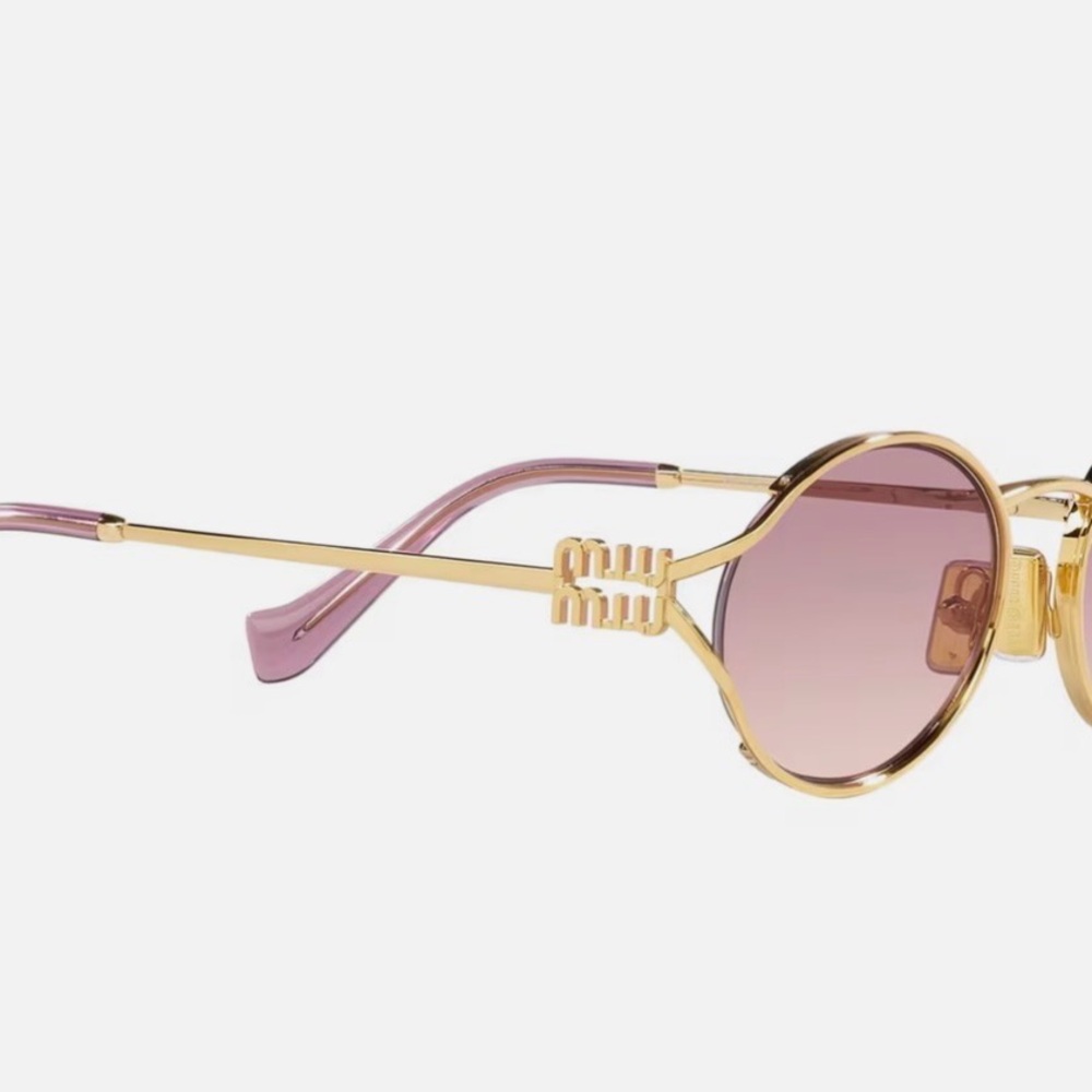 NWOT Miu Miu Logo Sunglasses - Picture 4 of 14